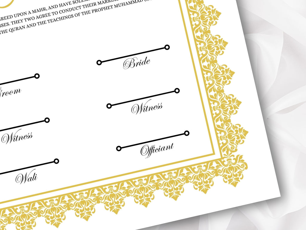 Nikkah Certificate Digital Download Personalised, A4, A3, Template, Editable, Nikkah Nama, Nikkah Contract, Muslim Contract. NN268