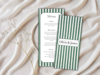 menu card