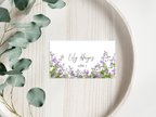 Floral Wedding Menu & Thank You Template | Editable Canva Place Card. WI214