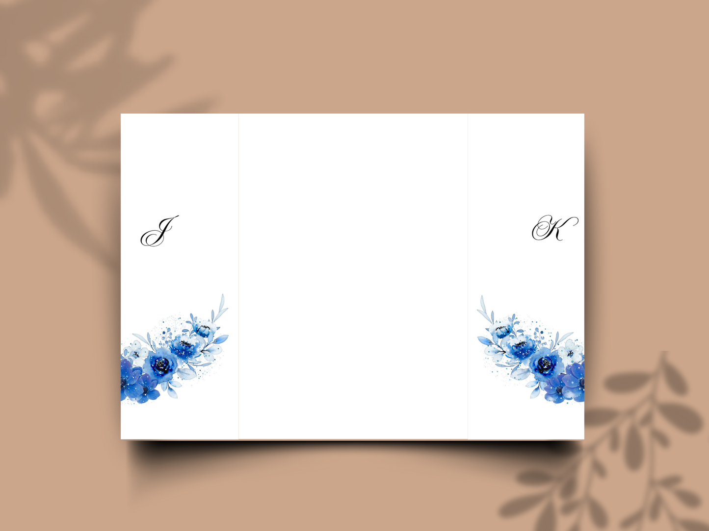 Gatefold Wedding Invitation Template, Menu Card, Thank you Card, Place Card, Name Card WI268