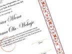 Nikkah Certificate Digital Download, Editable, Template, Muslim Contract, Muslim Marriage, A4, A3, Template, Instat Download. NN275