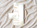 Wedding Menu & Thank You Template | Editable Canva Place Card. WI207