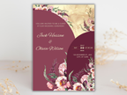 Wedding Invitation Bundle, RSVP, Thank You Card, Table Card, Menu Card, Reception Card, Details Card. WI270