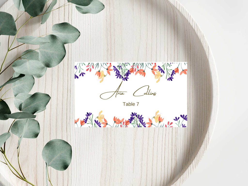 Wedding Menu Template, Thank You Card. WI197