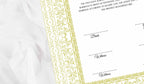Nikkah Certificate Digital Download Personalised, A4, A3, Template, Instat Download. NN109