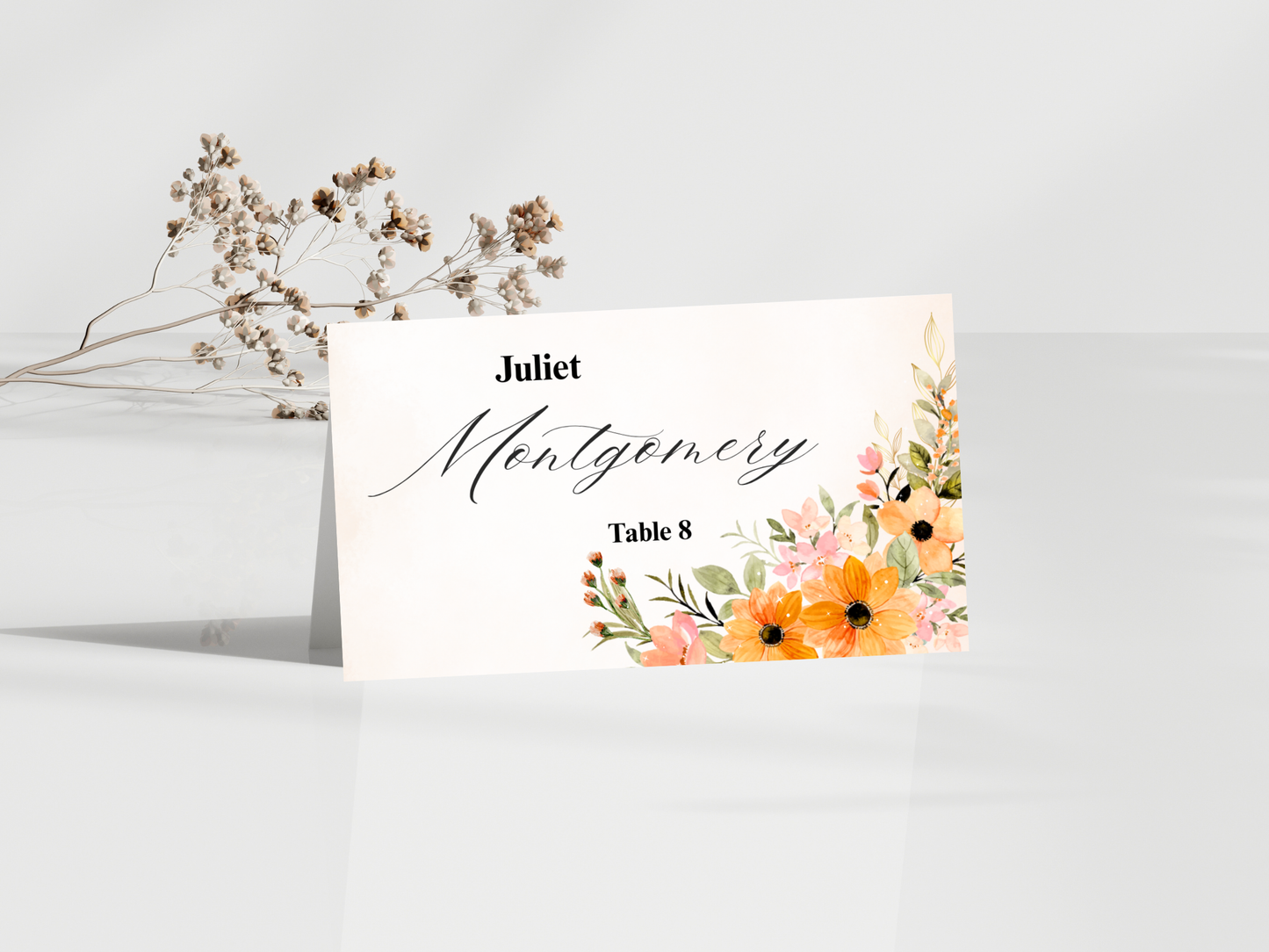 Elegant Wedding Stationery Bundle, Editable Template, Menu, Thank You & Table Cards, [CANVA DESIGNS] WI395