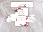 Wedding Invitation Set, RSVP, Wedding Details, Wedding Bottle Label Template, WI277