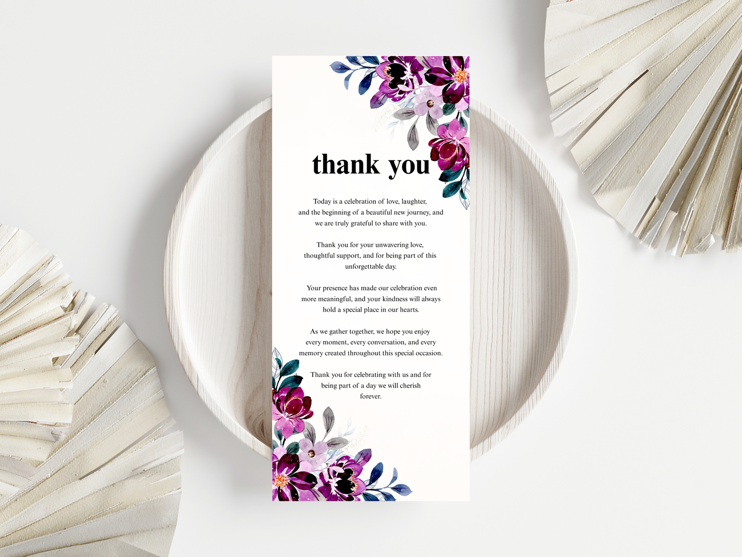 Luxury Wedding Menu Card, Table, Thank you, Editable Canva Template, Instant Download MTC410