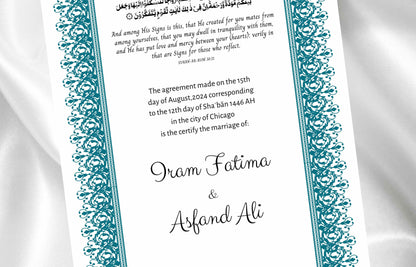 Wedding Nikahnama | Wedding Card Template. NN99