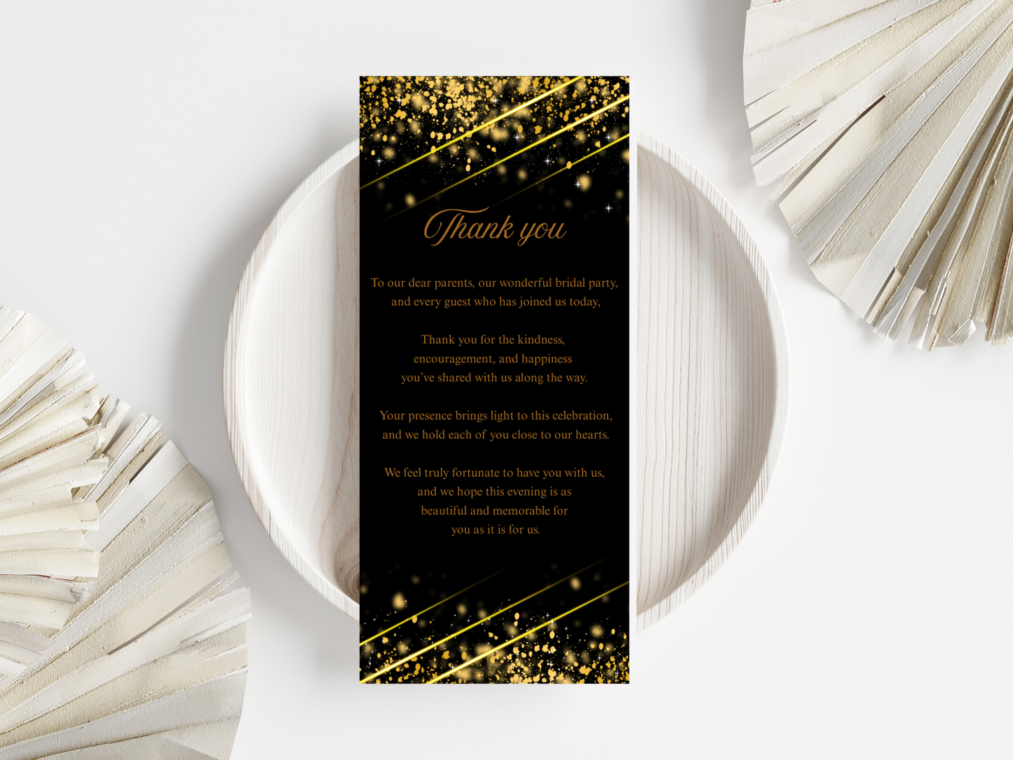 Wedding Thank you Card, Menu Card, Table Card. WI299