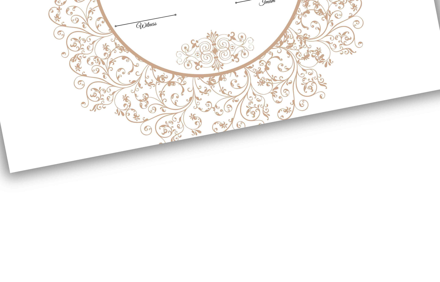 Luxury Nikkah Certificate, Personalised Custom Nikkah Nama, Premium Islamic Wedding Contract Gift, Digital Contract. NN154