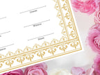 Nikkah Certificate Digital Download, A4 / A3. NN233