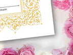 Premium Nikkah Contract , Custom Nikkah Nama | Islamic Wedding Contract, Digital, Printable Nikkah Certificate , Intricate. NT222