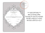 Nikkah Certificate Digital Download Personalised, A4, A3, Template, Editable, Nikkah Contract, Muslim Contract. NN230