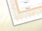 Nikkah Certificate Digital Download Personalised, A4, A3, Template, Editable, Brown Nikkah Nama, Nikkah Contract, Muslim Contract. NN288