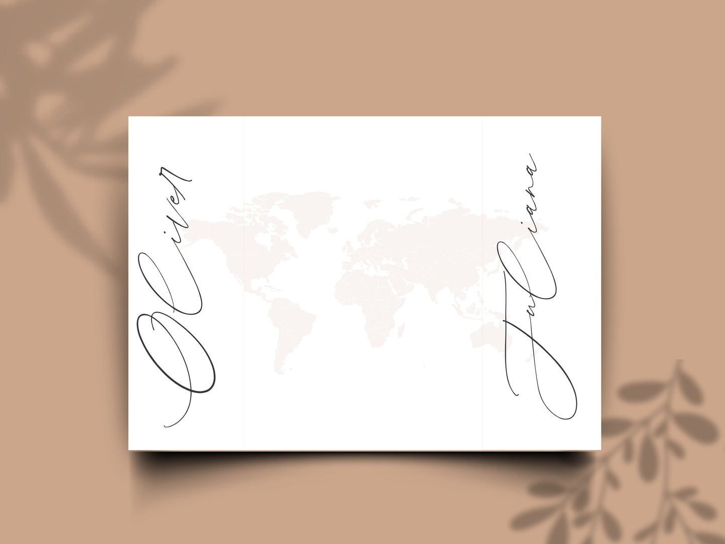 Destination Wedding Invitation Template Gatefold | Elegant Folded Travel Theme Invite | Printable Timeline & RSVP Card. WI146