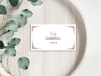 Wedding Menu Template, Thank You Card, Place Card. WI201
