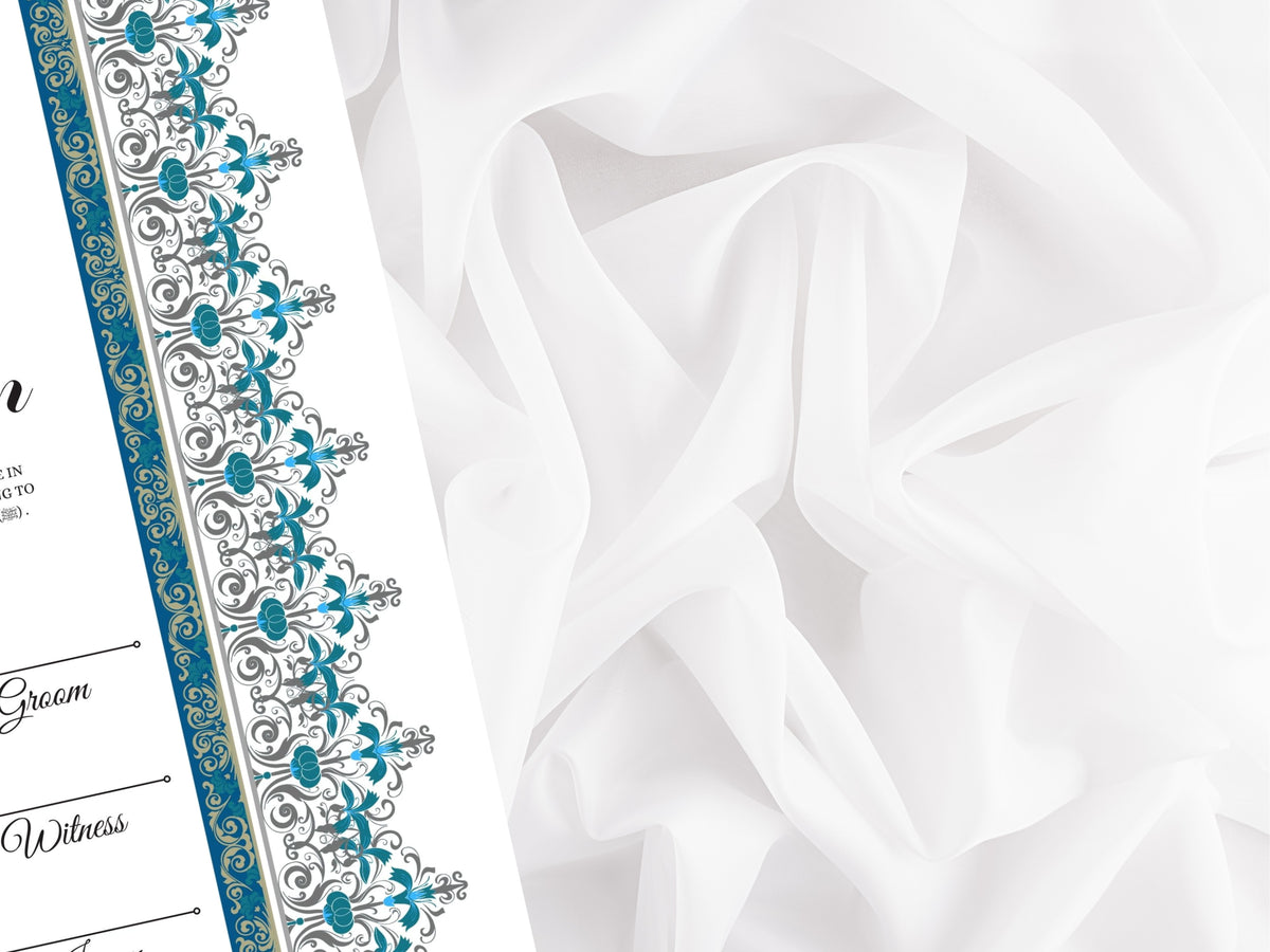 Nikkah Certificate Digital Download Personalised, A4, A3, Template, Editable, Nikkah Nama, Nikkah Contract, Muslim Contract. NN272