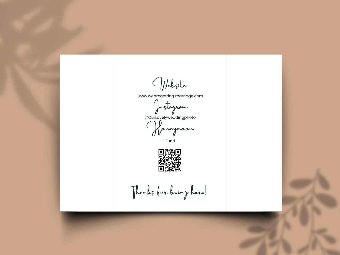 Wedding Itinerary Invitation Template | Modern Timeline Schedule Card | Printable Wedding Program | Minimalist Order of Events. WI147