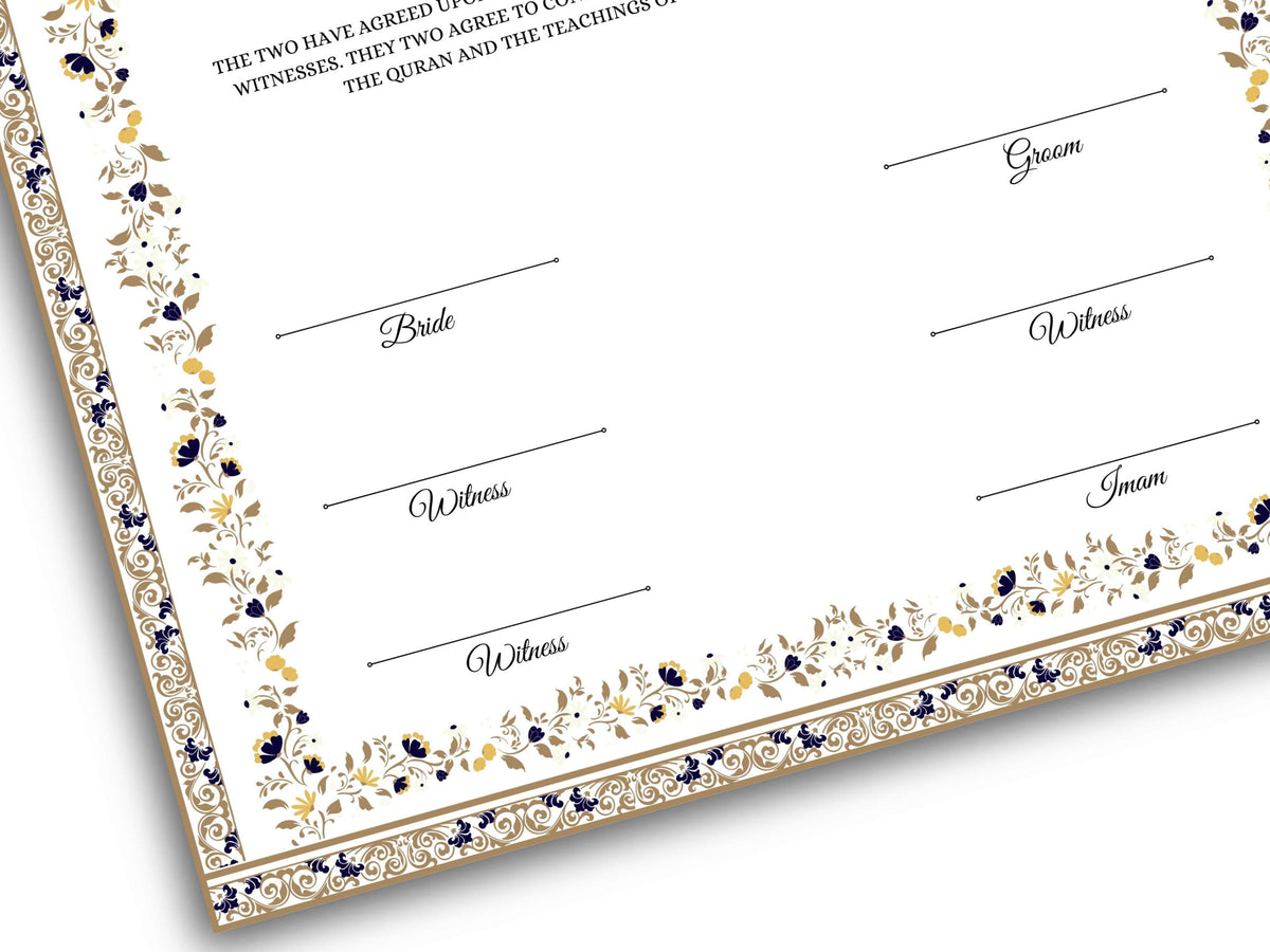 A4/A3 Nikkah Certificate Digital , Nikkah Contract Template, Muslim Marriage Certificate, Editable Wedding Agreement Gift. 146