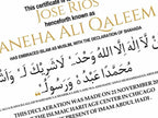 Conversion Certificate, Muslim Conversion Certificate, Shahada Certificate, Convert Certificate, Editable, Printable, Instant Download. CC3