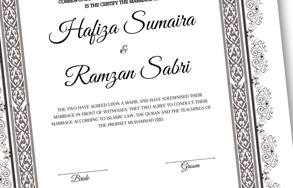 Nikkah Contract Template,Printable Nikkah Contract,Editable Nikkahnama,Muslim Wedding Certificate,Digital Download. NN122