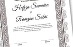 Nikkah Contract Template,Printable Nikkah Contract,Editable Nikkahnama,Muslim Wedding Certificate,Digital Download. NN122