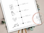 Digital Wedding Timeline Template, Wedding Planner, Printable Timeline Wedding Sign, Events Wedding Timeline Sign, Instant Download. WT31