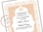 Nikkah Contract Template,Printable Nikkah Contract,Editable Nikkahnama, Muslim Wedding Certificate,Digital Download,Islamic Marriage. NN189