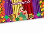 Muslim Mahandi Decor signs Template, Mahandi Night Signs, Henna Welcome signs, Punjabi Mahandi signs, Digial Template, 24 x 18 in. NN6