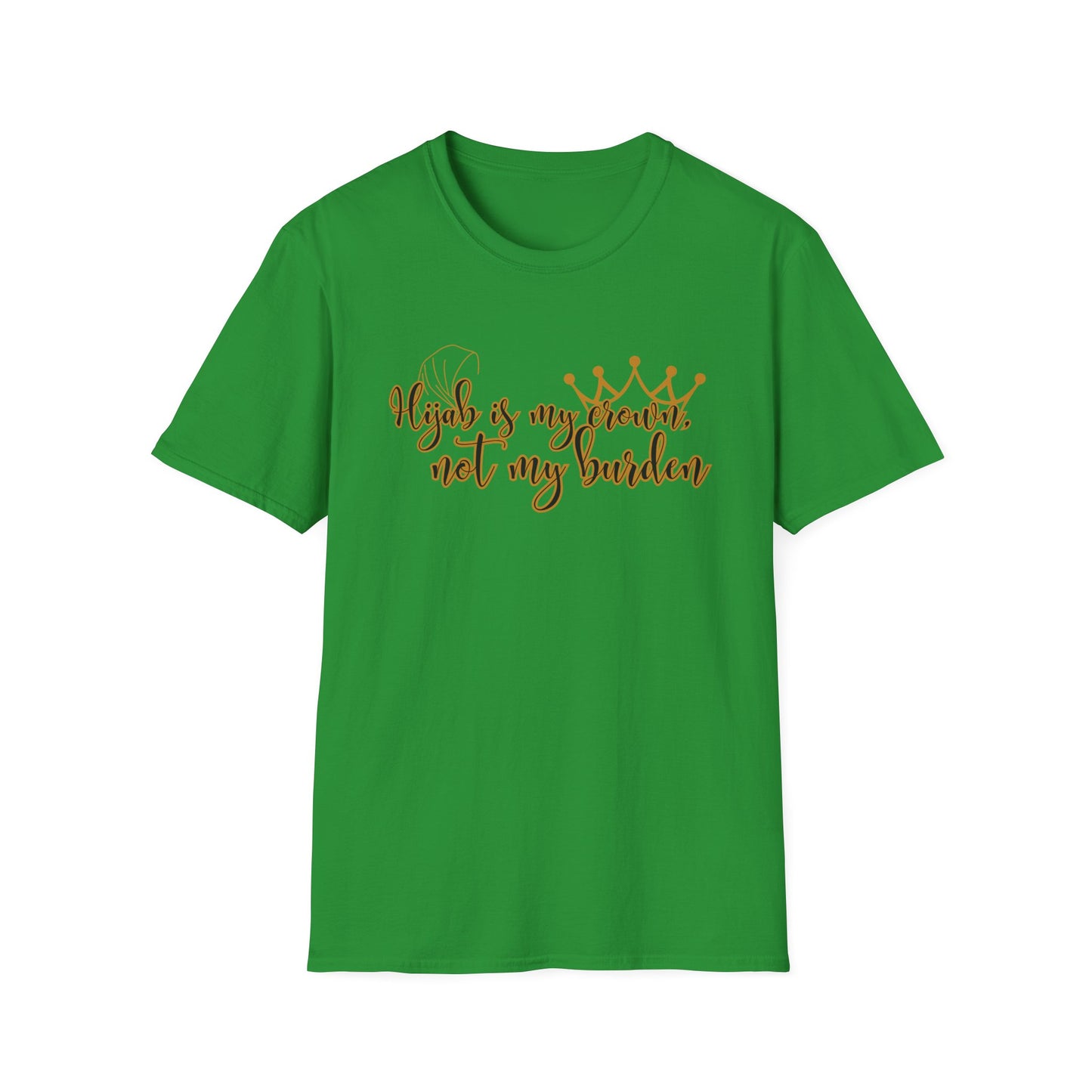 Empowerment Unisex Softstyle T-Shirt - "Hijab is my Crown, Not My Burden"