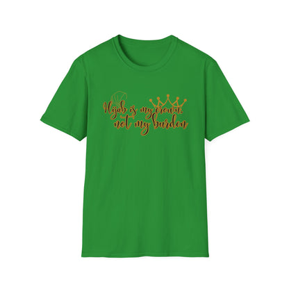 Empowerment Unisex Softstyle T-Shirt - "Hijab is my Crown, Not My Burden"