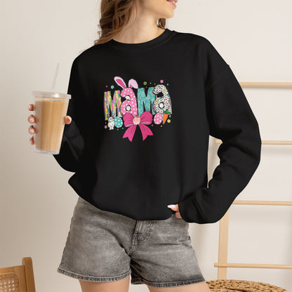 Mama Floral Ribbon Sweatshirt