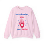 Empowering Crewneck Jumper, Inspirational Women's