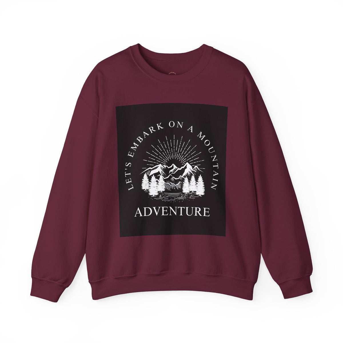 Mountain Adventure Crewneck Sweatshirt - Hiking Apparel, Outdoor Adventure
