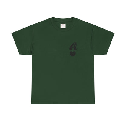 Initial Heart Tee — Minimalist 'A' Monogram T-Shirt