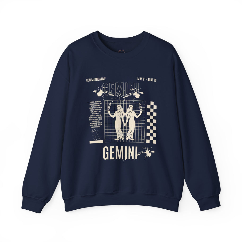 Gemini Zodiac Unisex Sweatshirt, Astrology Crewneck Jumper, Horoscope Pullover