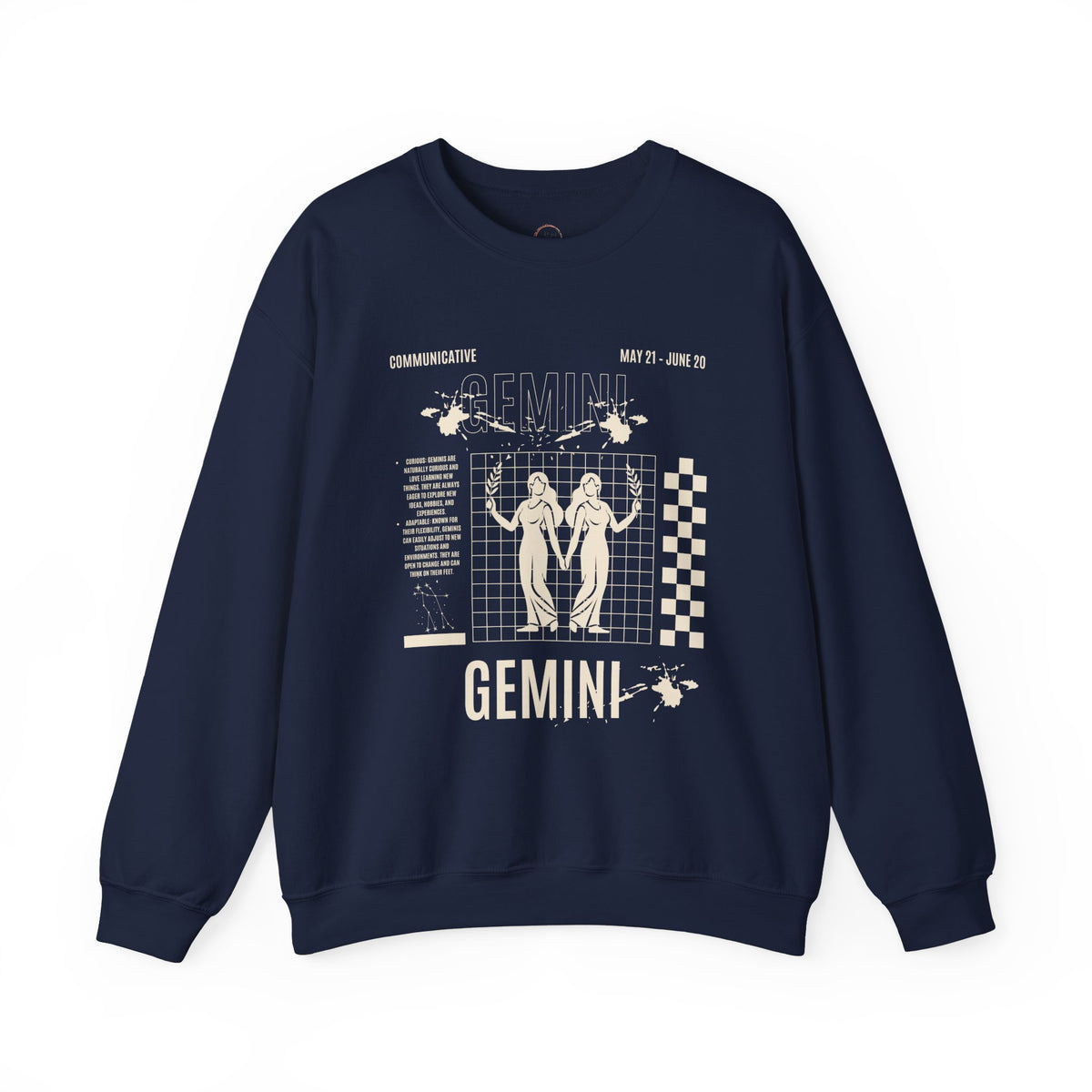 Gemini Zodiac Unisex Sweatshirt, Astrology Crewneck Jumper, Horoscope Pullover