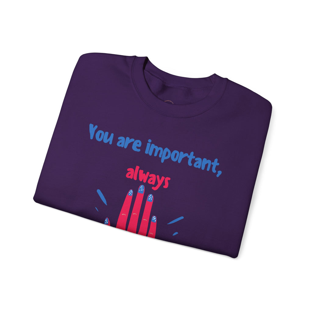 Empowering Crewneck Jumper, Inspirational Women's