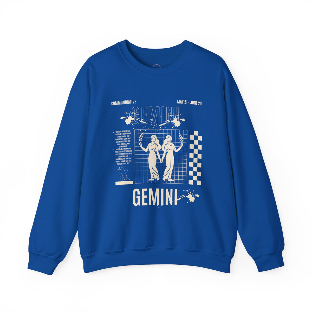 Gemini Zodiac Unisex Sweatshirt, Astrology Crewneck Jumper, Horoscope Pullover