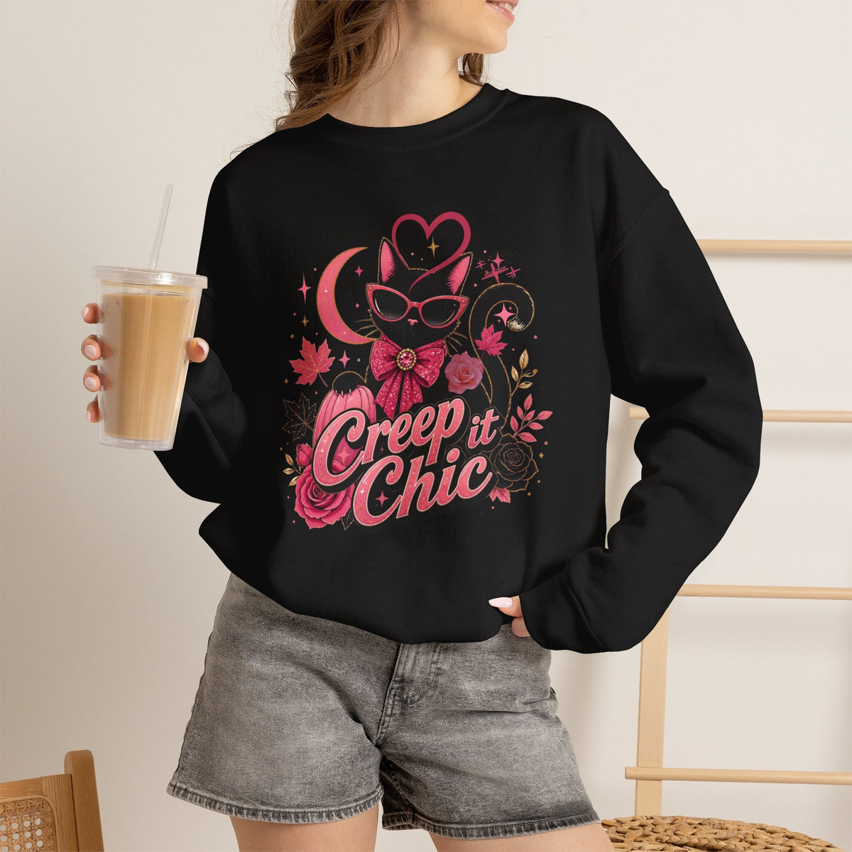Creep It Chic Cat Sweatshirt