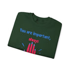 Empowering Crewneck Jumper, Inspirational Women's