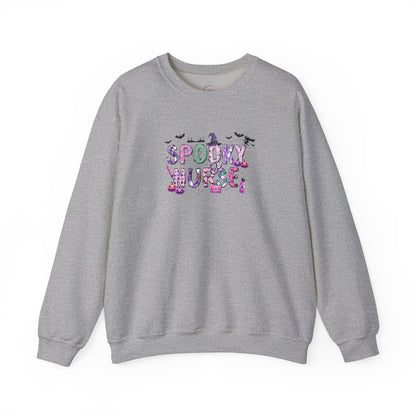 Spooky Nurse Sweatshirt – Cute Halloween Nurse Crewneck