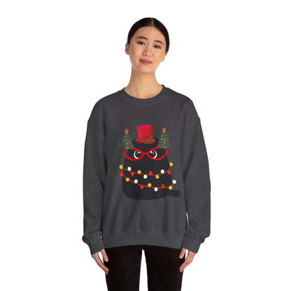 Christmas Cat Crewneck Sweatshirt