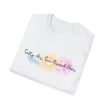 Beach Vibes T-Shirt - Salty Air, Sun Kissed Hair Tee - Summer Outfit - Gift for Ocean Lovers