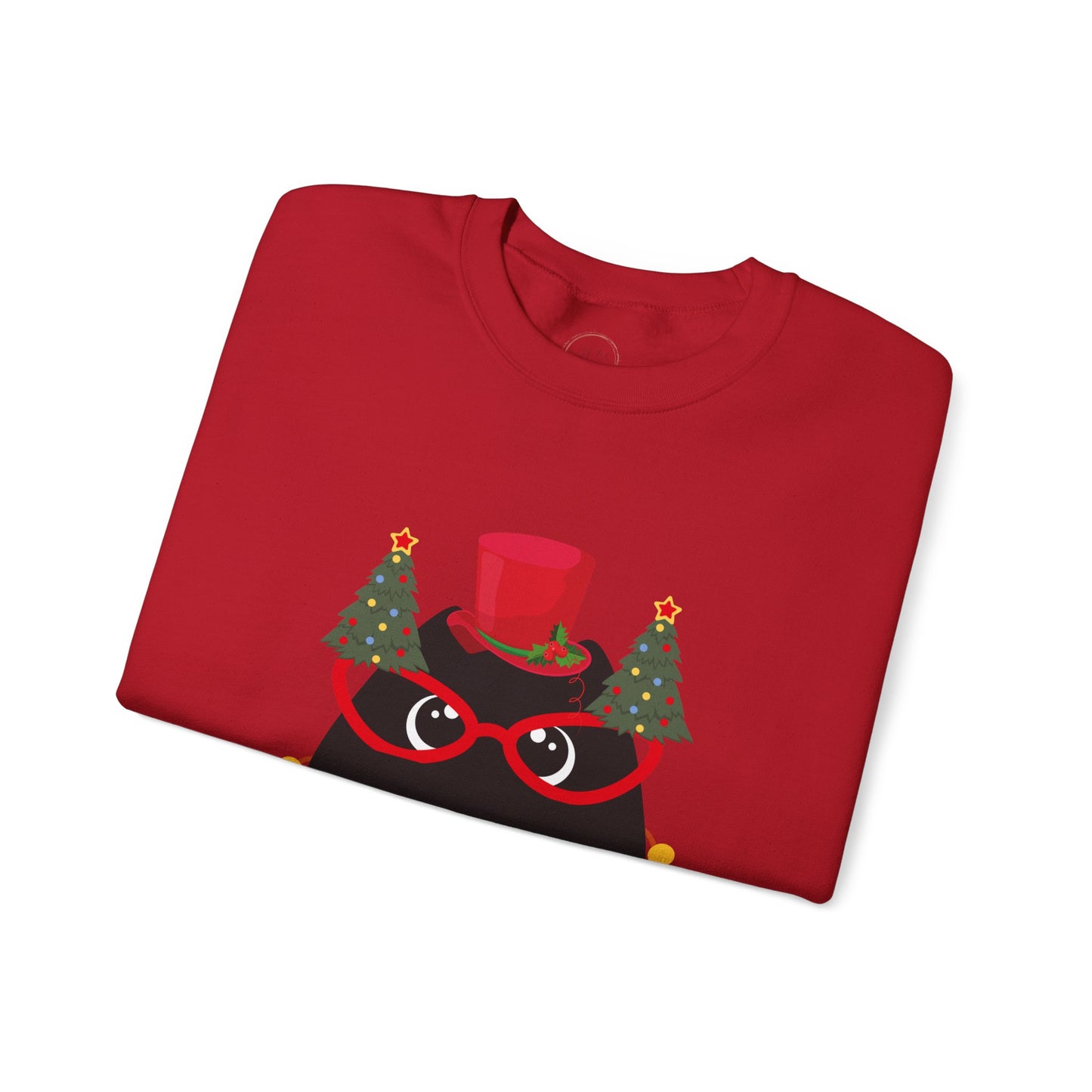 Christmas Cat Crewneck Sweatshirt