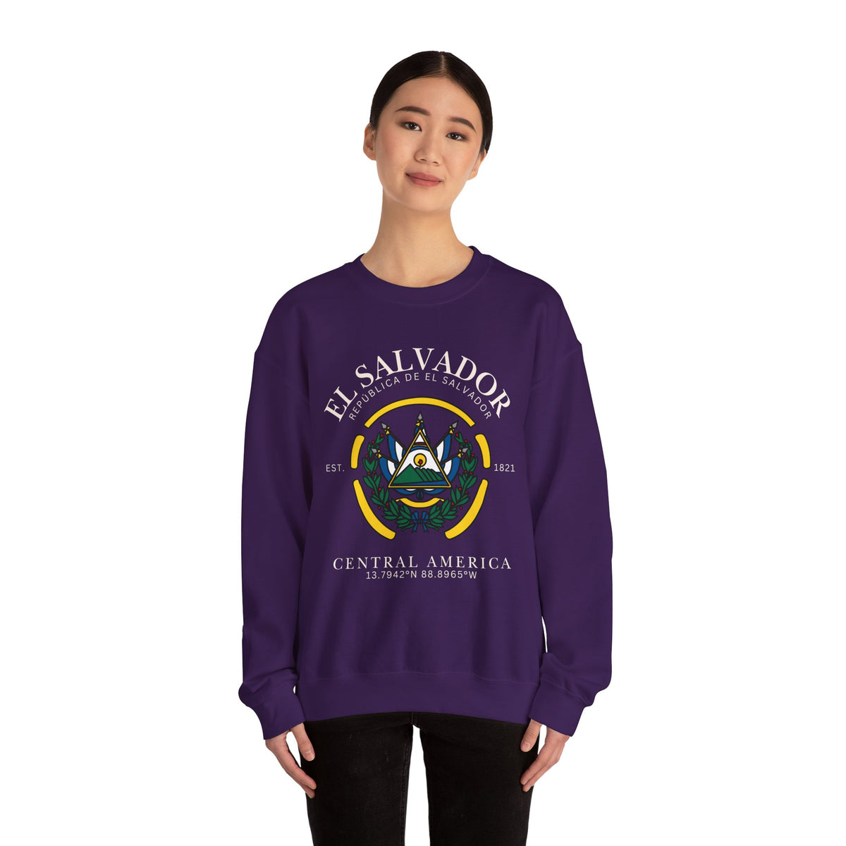 El Salvador Sweatshirt, El Salvador Flag Shirt, Central America,
