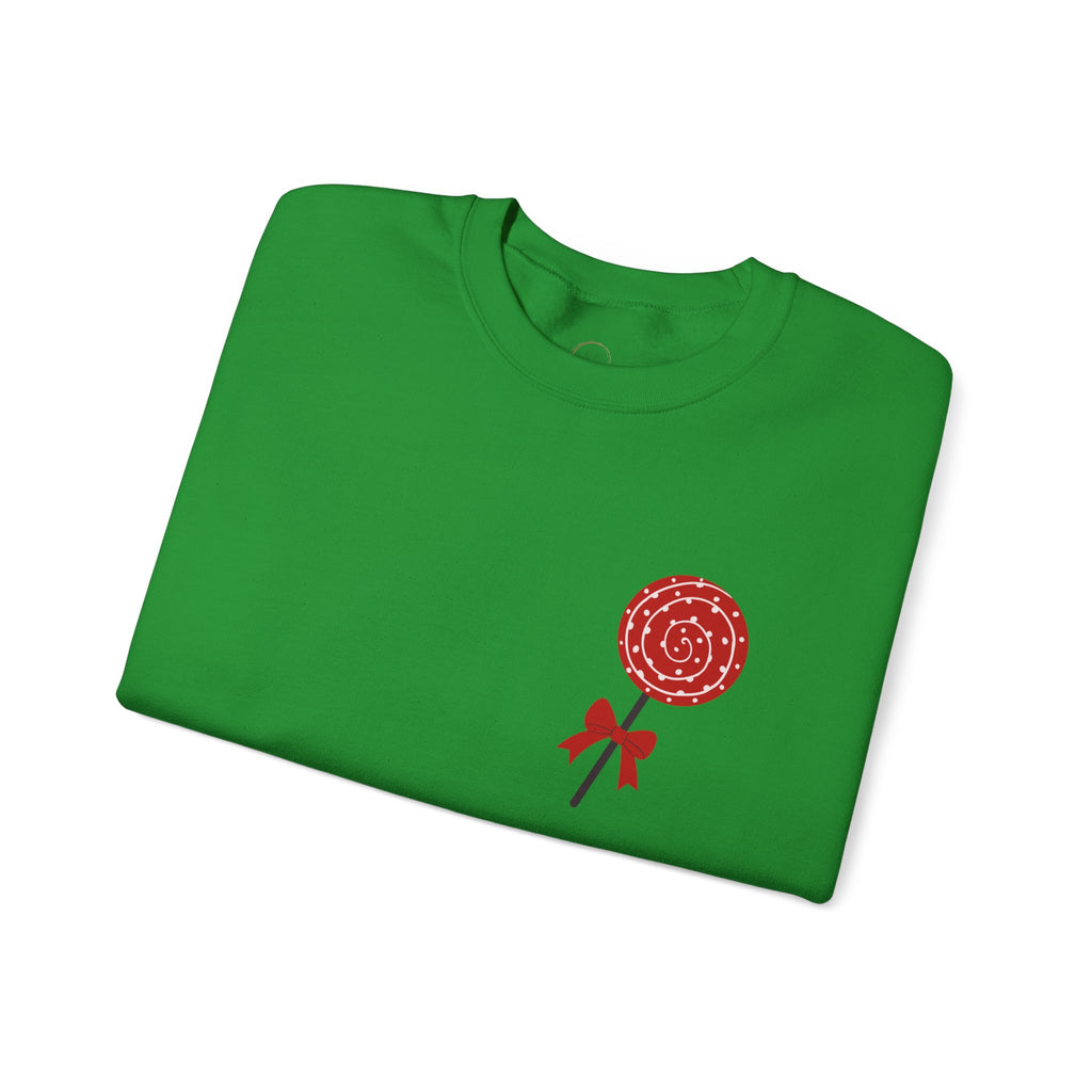 Valentine's Day Sweet Candy Sweatshirt, Pink Red Cute Unisex Crewneck Jumper,