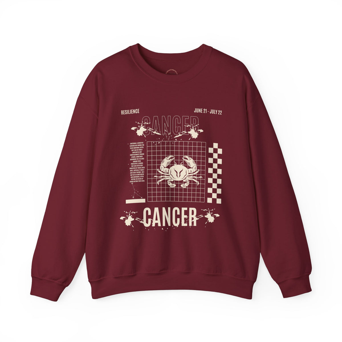 Cancer Zodiac Sweatshirt, Horoscope Unisex Jumper, Astrology Sign Clothing,