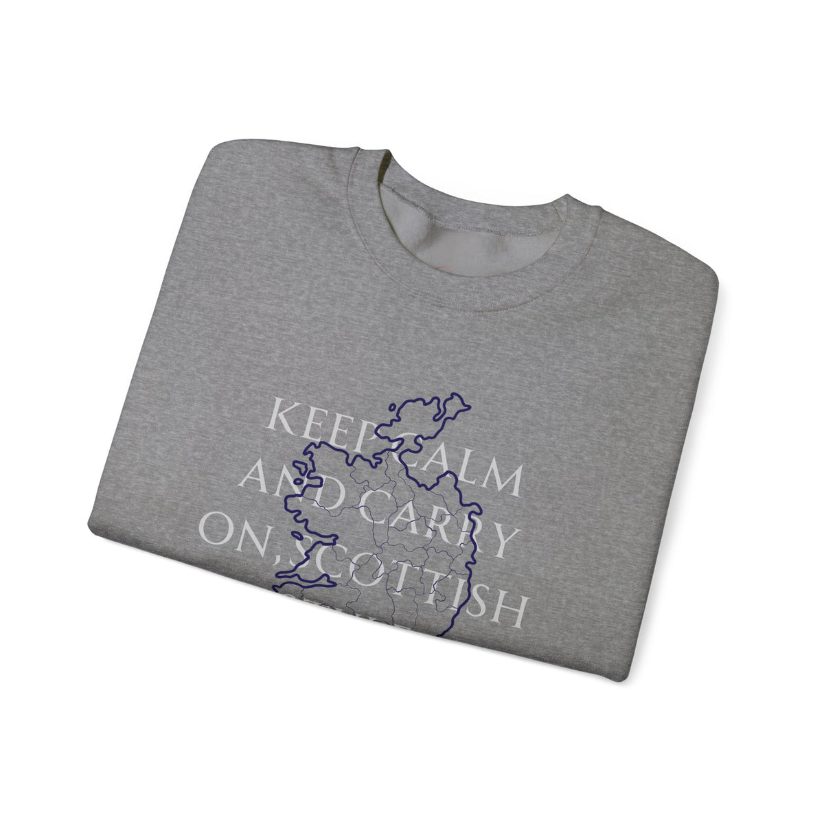 Scottish Style Unisex Sweatshirt Comfortable Outfit Keep Calm and Carry On Design - A1 Majestic